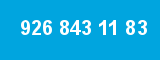 926 843 11 83